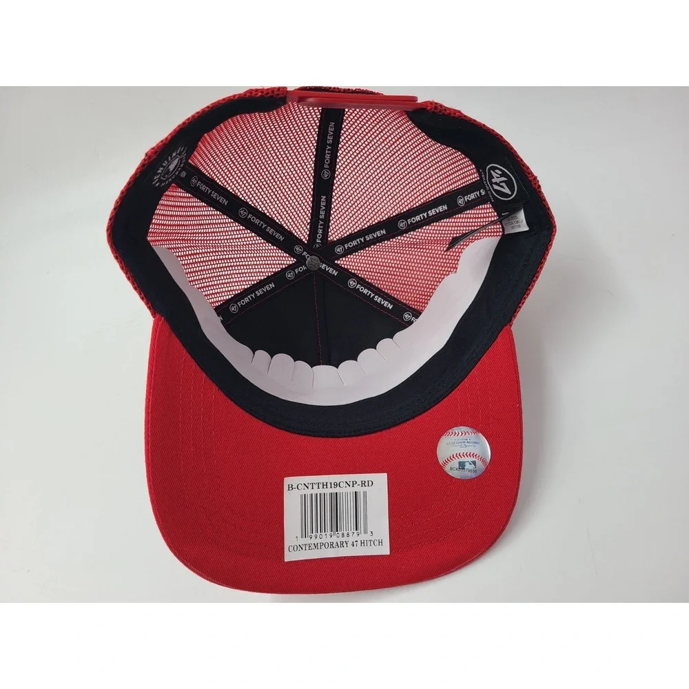 Philadelphia Phillies 47 Brand‎ Hitch Mesh Trucker Snapback Hat Cap Men MLB Red